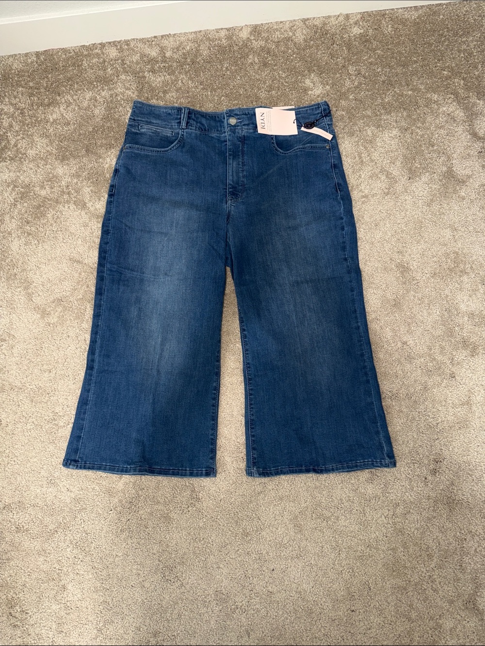 NYDJ Wide-Leg Cropped Jeans H3